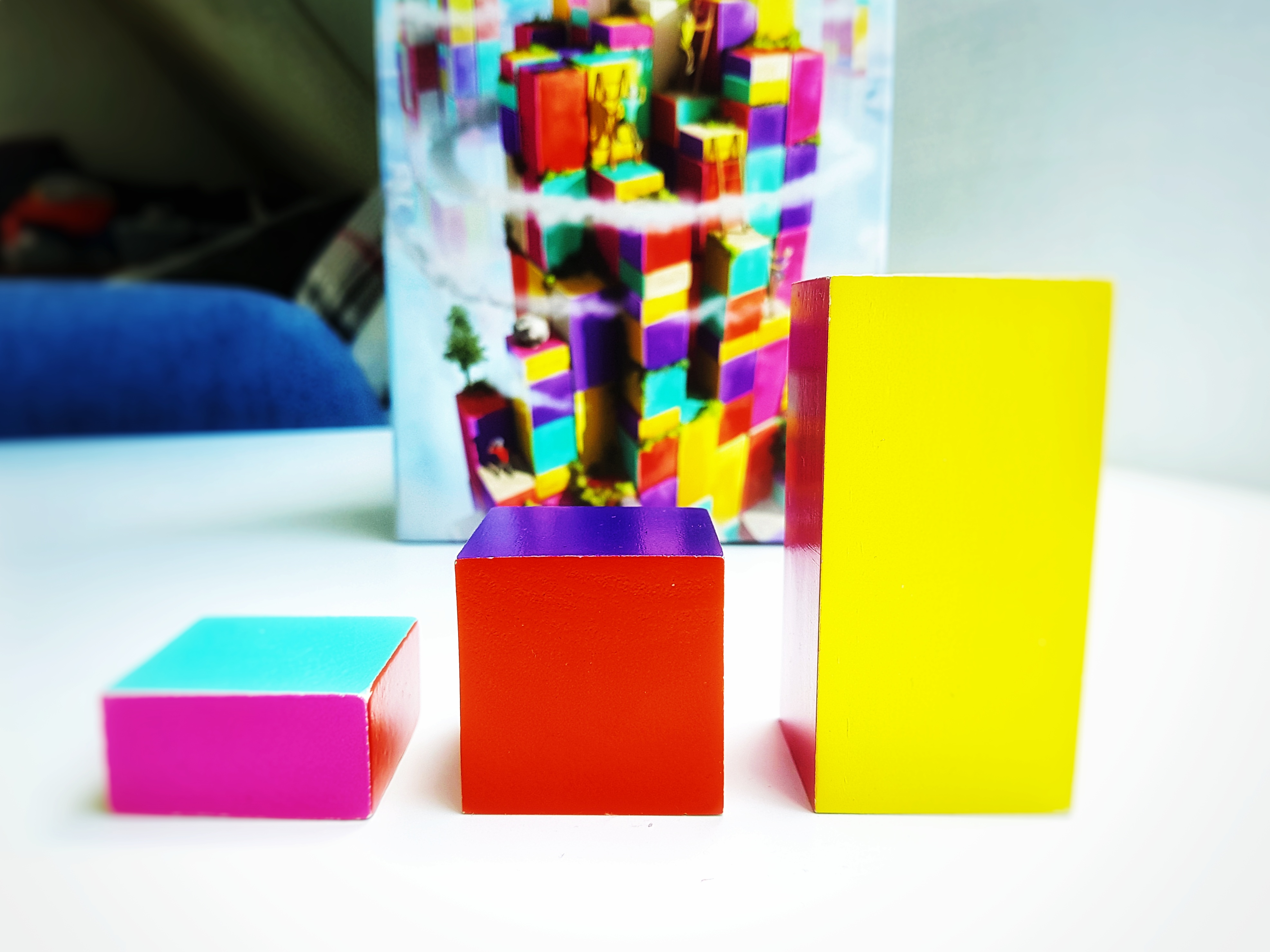 The Climbers by Capstone Games and Simply Complex blocks of wood in three heights