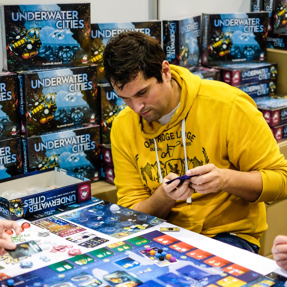 Spiel 2018 Underwater Cities by Delicious Games and Vladimir Suchy boxes